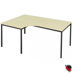 Artikel Nr. 332112 - Freiformtisch-Winkel Schreibtisch 200 cm Ahorn Dekor Winkel rechts - Maß: 200 x 80/120 cm - Lieferzeit ca. 6 Wochen !!!